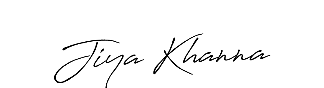 if you are searching for the best signature style for your name Jiya Khanna. so please give up your signature search. here we have designed multiple signature styles  using Antro_Vectra_Bolder. Jiya Khanna signature style 7 images and pictures png