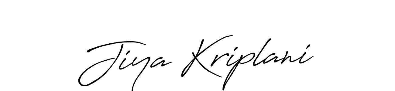 How to Draw Jiya Kriplani signature style? Antro_Vectra_Bolder is a latest design signature styles for name Jiya Kriplani. Jiya Kriplani signature style 7 images and pictures png