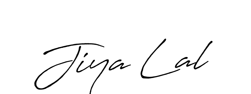 Design your own signature with our free online signature maker. With this signature software, you can create a handwritten (Antro_Vectra_Bolder) signature for name Jiya Lal. Jiya Lal signature style 7 images and pictures png