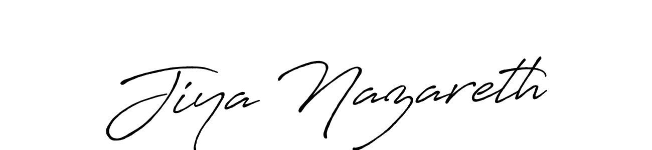 The best way (Antro_Vectra_Bolder) to make a short signature is to pick only two or three words in your name. The name Jiya Nazareth include a total of six letters. For converting this name. Jiya Nazareth signature style 7 images and pictures png