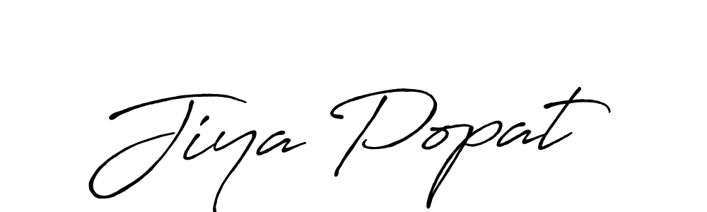 You should practise on your own different ways (Antro_Vectra_Bolder) to write your name (Jiya Popat) in signature. don't let someone else do it for you. Jiya Popat signature style 7 images and pictures png