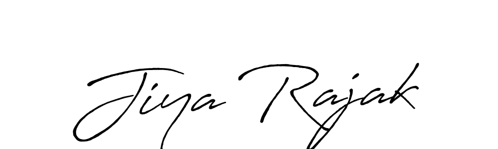 The best way (Antro_Vectra_Bolder) to make a short signature is to pick only two or three words in your name. The name Jiya Rajak include a total of six letters. For converting this name. Jiya Rajak signature style 7 images and pictures png