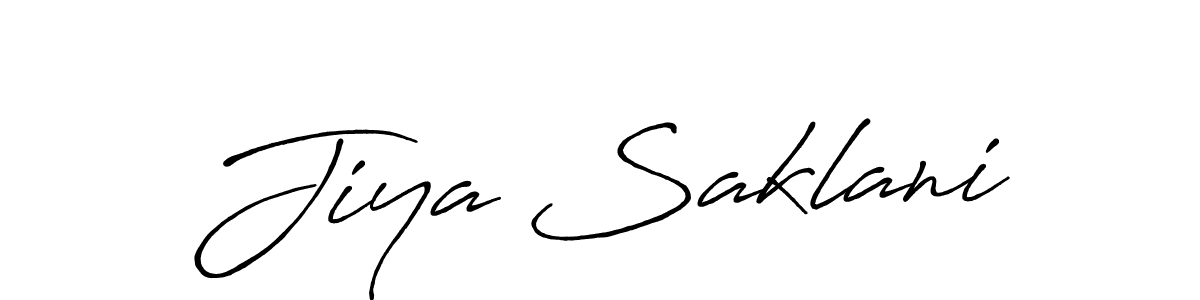 How to make Jiya Saklani signature? Antro_Vectra_Bolder is a professional autograph style. Create handwritten signature for Jiya Saklani name. Jiya Saklani signature style 7 images and pictures png