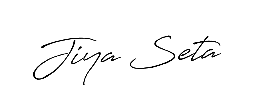 Also we have Jiya Seta name is the best signature style. Create professional handwritten signature collection using Antro_Vectra_Bolder autograph style. Jiya Seta signature style 7 images and pictures png