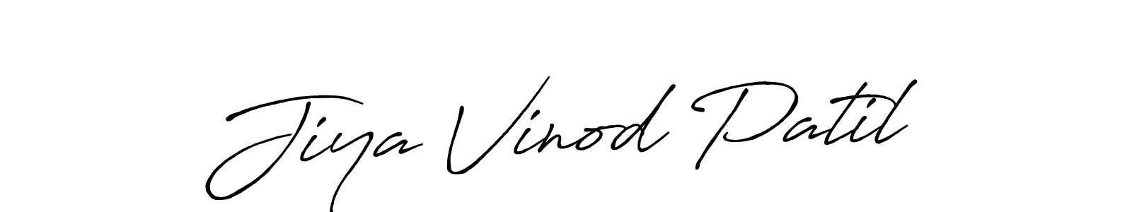 Also You can easily find your signature by using the search form. We will create Jiya Vinod Patil name handwritten signature images for you free of cost using Antro_Vectra_Bolder sign style. Jiya Vinod Patil signature style 7 images and pictures png