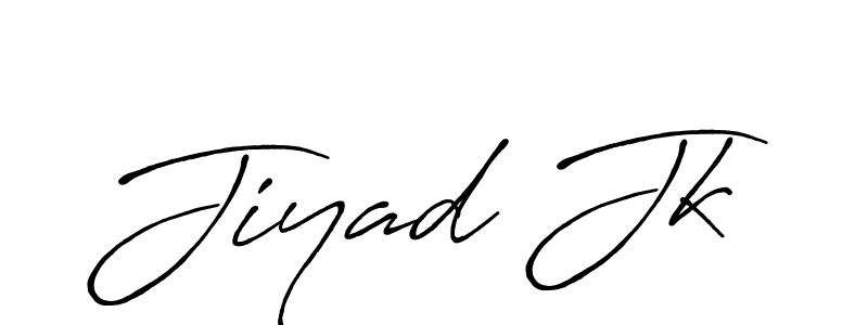Design your own signature with our free online signature maker. With this signature software, you can create a handwritten (Antro_Vectra_Bolder) signature for name Jiyad Jk. Jiyad Jk signature style 7 images and pictures png