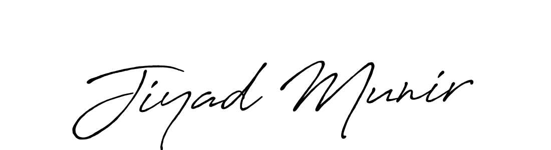 How to make Jiyad Munir signature? Antro_Vectra_Bolder is a professional autograph style. Create handwritten signature for Jiyad Munir name. Jiyad Munir signature style 7 images and pictures png