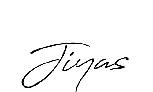 Create a beautiful signature design for name Jiyas. With this signature (Antro_Vectra_Bolder) fonts, you can make a handwritten signature for free. Jiyas signature style 7 images and pictures png