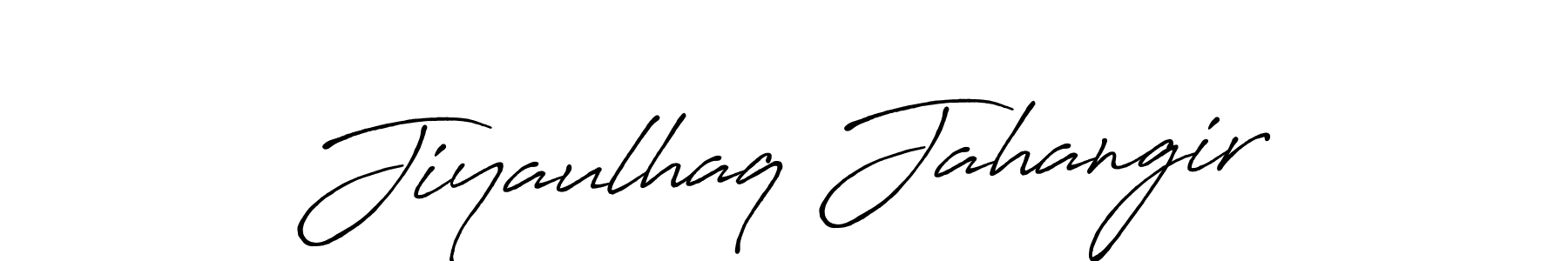 Also we have Jiyaulhaq Jahangir name is the best signature style. Create professional handwritten signature collection using Antro_Vectra_Bolder autograph style. Jiyaulhaq Jahangir signature style 7 images and pictures png