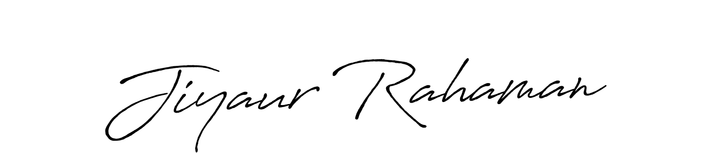 Design your own signature with our free online signature maker. With this signature software, you can create a handwritten (Antro_Vectra_Bolder) signature for name Jiyaur Rahaman. Jiyaur Rahaman signature style 7 images and pictures png