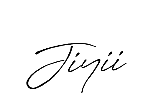 Create a beautiful signature design for name Jiyii. With this signature (Antro_Vectra_Bolder) fonts, you can make a handwritten signature for free. Jiyii signature style 7 images and pictures png