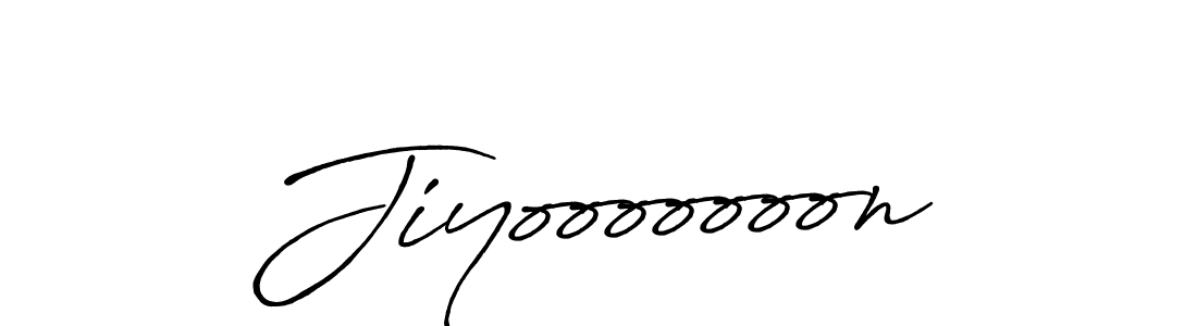 Create a beautiful signature design for name Jiyooooooon. With this signature (Antro_Vectra_Bolder) fonts, you can make a handwritten signature for free. Jiyooooooon signature style 7 images and pictures png