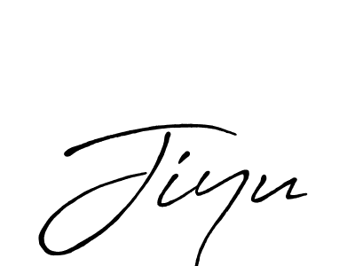 How to make Jiyu signature? Antro_Vectra_Bolder is a professional autograph style. Create handwritten signature for Jiyu name. Jiyu signature style 7 images and pictures png