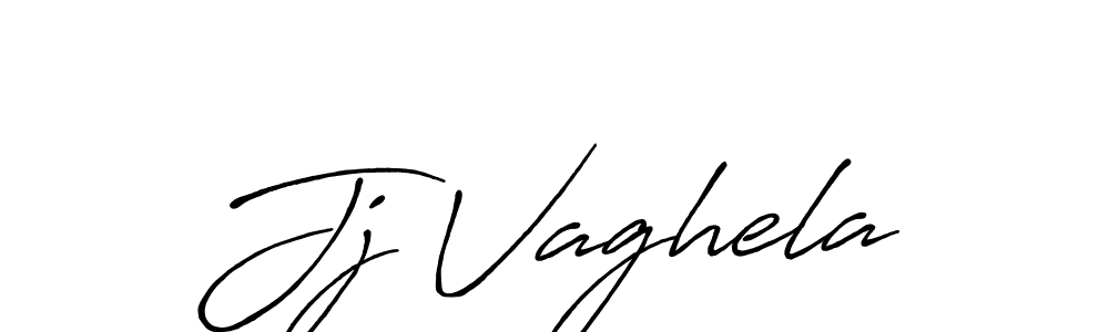 Create a beautiful signature design for name Jj Vaghela. With this signature (Antro_Vectra_Bolder) fonts, you can make a handwritten signature for free. Jj Vaghela signature style 7 images and pictures png