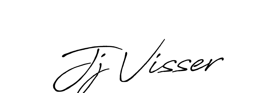Also You can easily find your signature by using the search form. We will create Jj Visser name handwritten signature images for you free of cost using Antro_Vectra_Bolder sign style. Jj Visser signature style 7 images and pictures png