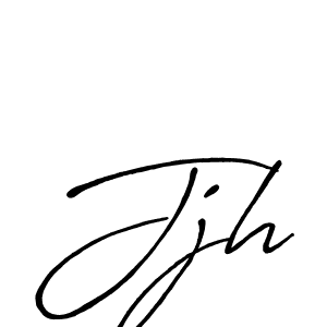 Jjh stylish signature style. Best Handwritten Sign (Antro_Vectra_Bolder) for my name. Handwritten Signature Collection Ideas for my name Jjh. Jjh signature style 7 images and pictures png