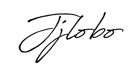 The Antro_Vectra_Bolder font transforms the name Jjlobo into an executive sign with sharp precision and distinguished character. Jjlobo signature style 7 images and pictures png