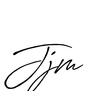 Make a beautiful signature design for name Jjm. With this signature (Antro_Vectra_Bolder) style, you can create a handwritten signature for free. Jjm signature style 7 images and pictures png