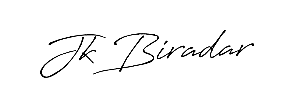 How to make Jk Biradar name signature. Use Antro_Vectra_Bolder style for creating short signs online. This is the latest handwritten sign. Jk Biradar signature style 7 images and pictures png