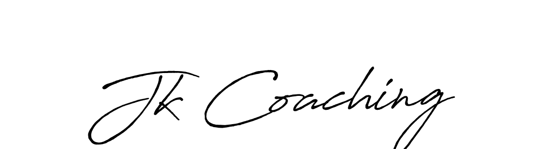Make a beautiful signature design for name Jk Coaching. Use this online signature maker to create a handwritten signature for free. Jk Coaching signature style 7 images and pictures png