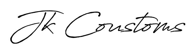Personalize your online presence with Jk Coustoms signature rendered in elegant Antro_Vectra_Bolder font. Great for website footers and blogs. Jk Coustoms signature style 7 images and pictures png