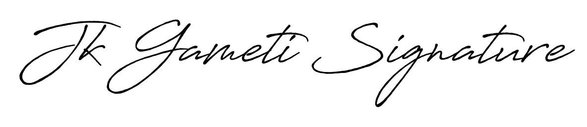 How to make Jk Gameti Signature name signature. Use Antro_Vectra_Bolder style for creating short signs online. This is the latest handwritten sign. Jk Gameti Signature signature style 7 images and pictures png