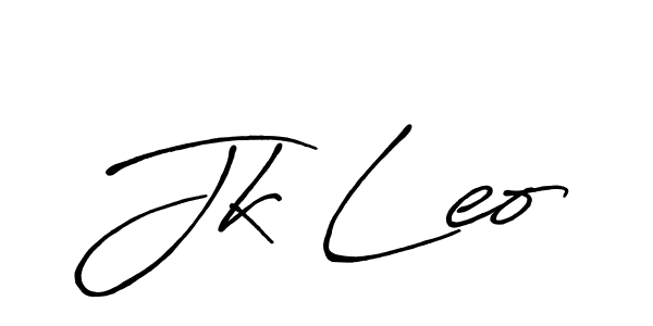 How to make Jk Leo signature? Antro_Vectra_Bolder is a professional autograph style. Create handwritten signature for Jk Leo name. Jk Leo signature style 7 images and pictures png