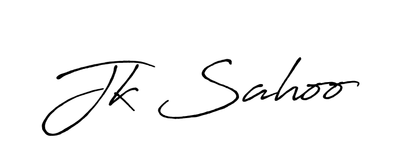 Make a beautiful signature design for name Jk Sahoo. With this signature (Antro_Vectra_Bolder) style, you can create a handwritten signature for free. Jk Sahoo signature style 7 images and pictures png