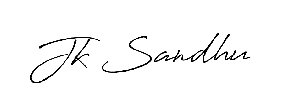 Use a signature maker to create a handwritten signature online. With this signature software, you can design (Antro_Vectra_Bolder) your own signature for name Jk Sandhu. Jk Sandhu signature style 7 images and pictures png