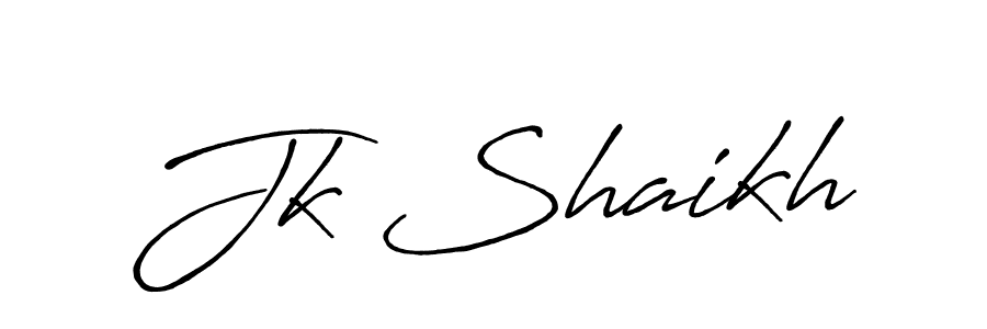 Jk Shaikh stylish signature style. Best Handwritten Sign (Antro_Vectra_Bolder) for my name. Handwritten Signature Collection Ideas for my name Jk Shaikh. Jk Shaikh signature style 7 images and pictures png