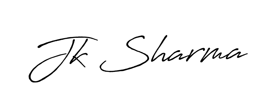 Design your own signature with our free online signature maker. With this signature software, you can create a handwritten (Antro_Vectra_Bolder) signature for name Jk Sharma. Jk Sharma signature style 7 images and pictures png