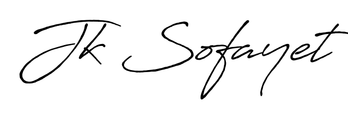 Use a signature maker to create a handwritten signature online. With this signature software, you can design (Antro_Vectra_Bolder) your own signature for name Jk Sofayet. Jk Sofayet signature style 7 images and pictures png