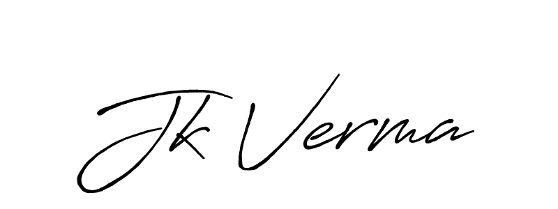 How to make Jk Verma signature? Antro_Vectra_Bolder is a professional autograph style. Create handwritten signature for Jk Verma name. Jk Verma signature style 7 images and pictures png