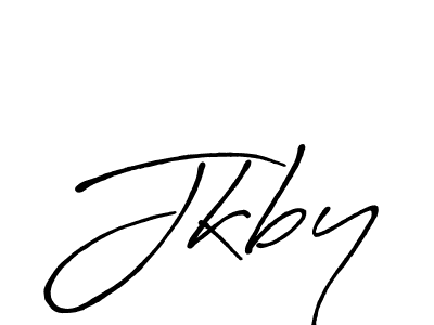 Create a beautiful signature design for name Jkby. With this signature (Antro_Vectra_Bolder) fonts, you can make a handwritten signature for free. Jkby signature style 7 images and pictures png