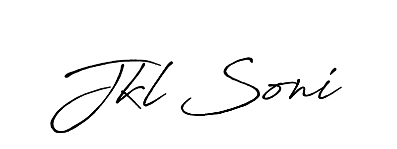 Make a beautiful signature design for name Jkl Soni. With this signature (Antro_Vectra_Bolder) style, you can create a handwritten signature for free. Jkl Soni signature style 7 images and pictures png