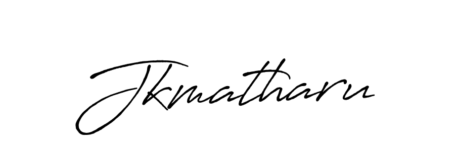 Create a beautiful signature design for name Jkmatharu. With this signature (Antro_Vectra_Bolder) fonts, you can make a handwritten signature for free. Jkmatharu signature style 7 images and pictures png