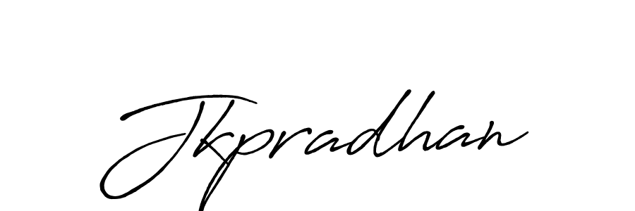 Make a beautiful signature design for name Jkpradhan. With this signature (Antro_Vectra_Bolder) style, you can create a handwritten signature for free. Jkpradhan signature style 7 images and pictures png