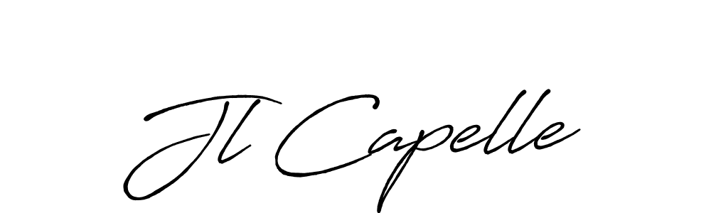 Make a beautiful signature design for name Jl Capelle. With this signature (Antro_Vectra_Bolder) style, you can create a handwritten signature for free. Jl Capelle signature style 7 images and pictures png