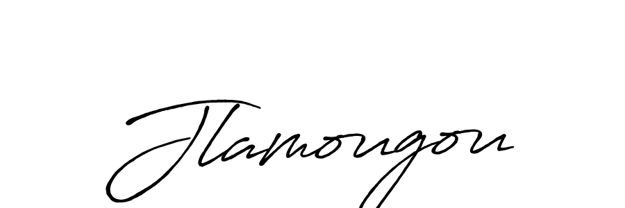 How to make Jlamougou name signature. Use Antro_Vectra_Bolder style for creating short signs online. This is the latest handwritten sign. Jlamougou signature style 7 images and pictures png