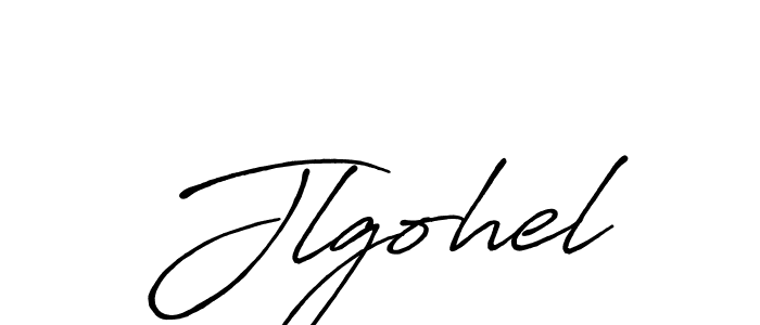 Make a beautiful signature design for name Jlgohel. With this signature (Antro_Vectra_Bolder) style, you can create a handwritten signature for free. Jlgohel signature style 7 images and pictures png