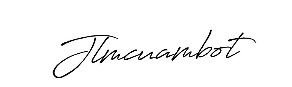 How to make Jlmcuambot name signature. Use Antro_Vectra_Bolder style for creating short signs online. This is the latest handwritten sign. Jlmcuambot signature style 7 images and pictures png