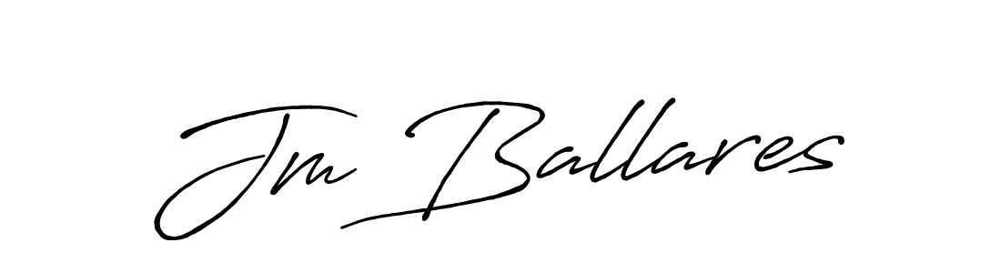 if you are searching for the best signature style for your name Jm Ballares. so please give up your signature search. here we have designed multiple signature styles  using Antro_Vectra_Bolder. Jm Ballares signature style 7 images and pictures png