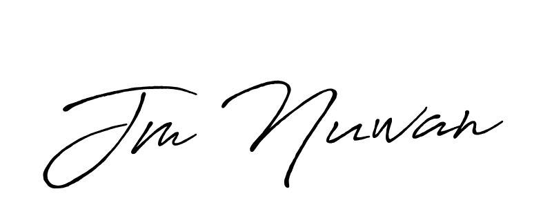 It looks lik you need a new signature style for name Jm Nuwan. Design unique handwritten (Antro_Vectra_Bolder) signature with our free signature maker in just a few clicks. Jm Nuwan signature style 7 images and pictures png