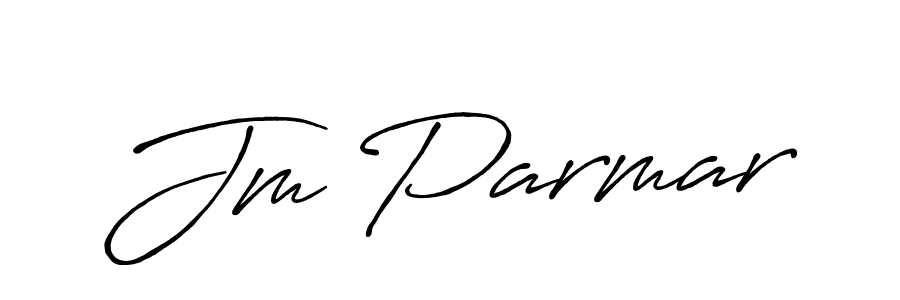 How to make Jm Parmar signature? Antro_Vectra_Bolder is a professional autograph style. Create handwritten signature for Jm Parmar name. Jm Parmar signature style 7 images and pictures png