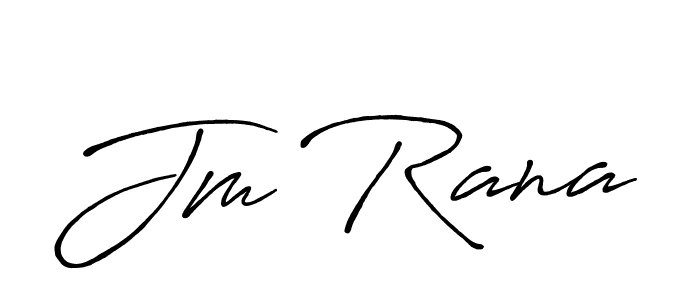 Once you've used our free online signature maker to create your best signature Antro_Vectra_Bolder style, it's time to enjoy all of the benefits that Jm Rana name signing documents. Jm Rana signature style 7 images and pictures png