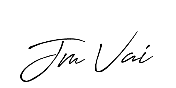 Also we have Jm Vai name is the best signature style. Create professional handwritten signature collection using Antro_Vectra_Bolder autograph style. Jm Vai signature style 7 images and pictures png