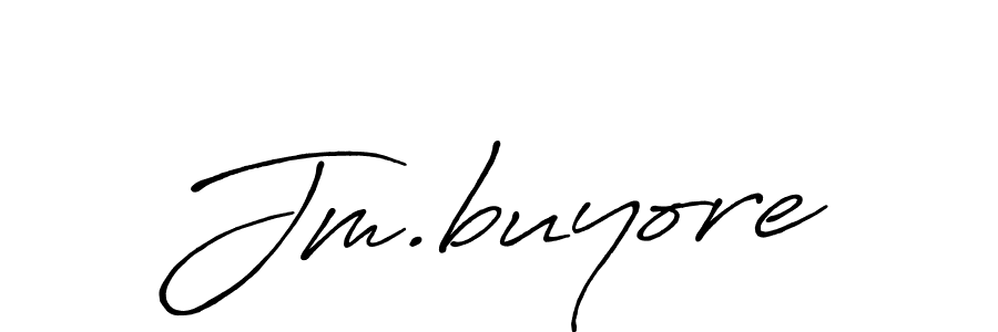 Make a beautiful signature design for name Jm.buyore. With this signature (Antro_Vectra_Bolder) style, you can create a handwritten signature for free. Jm.buyore signature style 7 images and pictures png