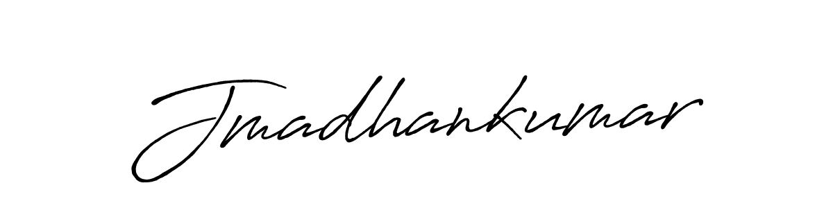 How to make Jmadhankumar signature? Antro_Vectra_Bolder is a professional autograph style. Create handwritten signature for Jmadhankumar name. Jmadhankumar signature style 7 images and pictures png