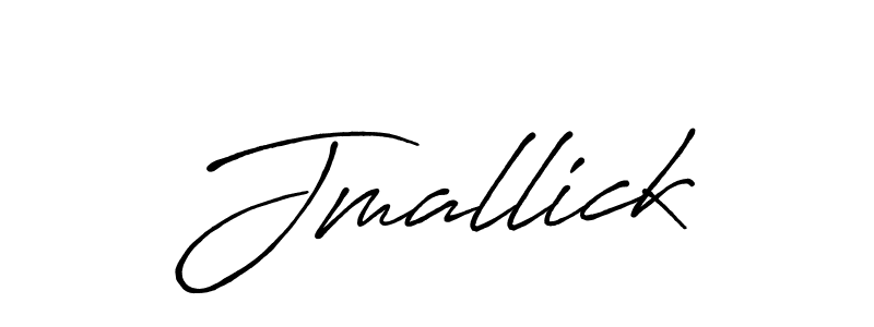 Create a beautiful signature design for name Jmallick. With this signature (Antro_Vectra_Bolder) fonts, you can make a handwritten signature for free. Jmallick signature style 7 images and pictures png