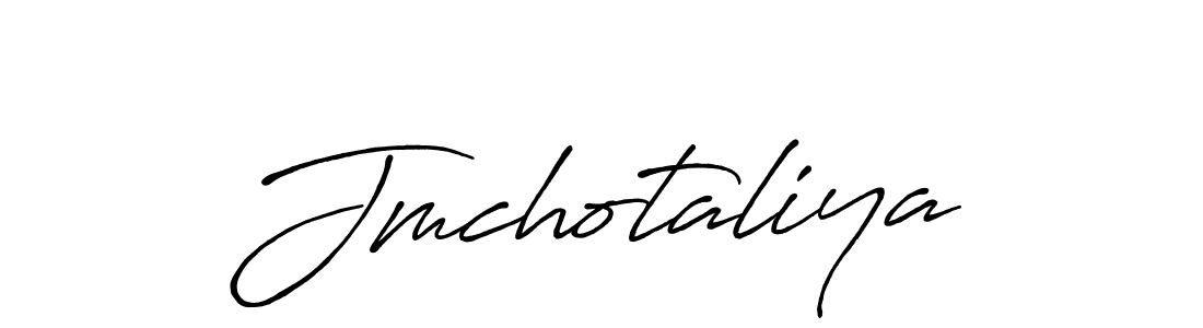 Use a signature maker to create a handwritten signature online. With this signature software, you can design (Antro_Vectra_Bolder) your own signature for name Jmchotaliya. Jmchotaliya signature style 7 images and pictures png
